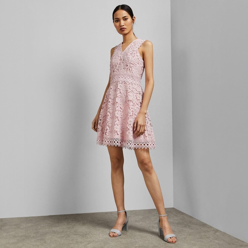 jersey fit and flare midi dress AMELIE Long Sleeve Fit and Flare Midi Jersey Dress – Santorelli main image 1